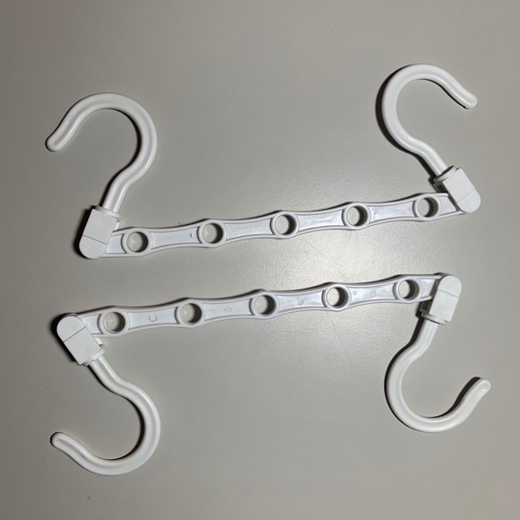 2 White Space Saving Hangers - Picture 3 of 5